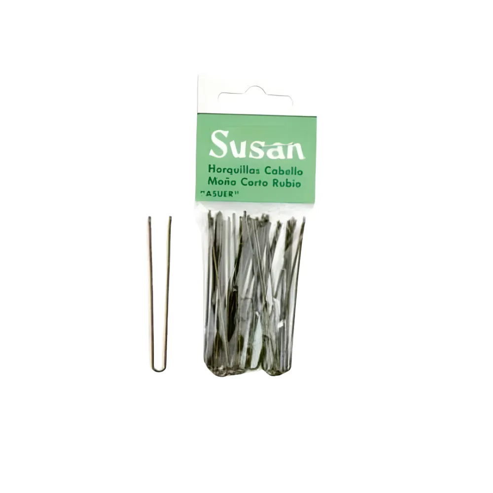 Asuer Horquilla Cabello Moño Corto Rubio Susan 18uds